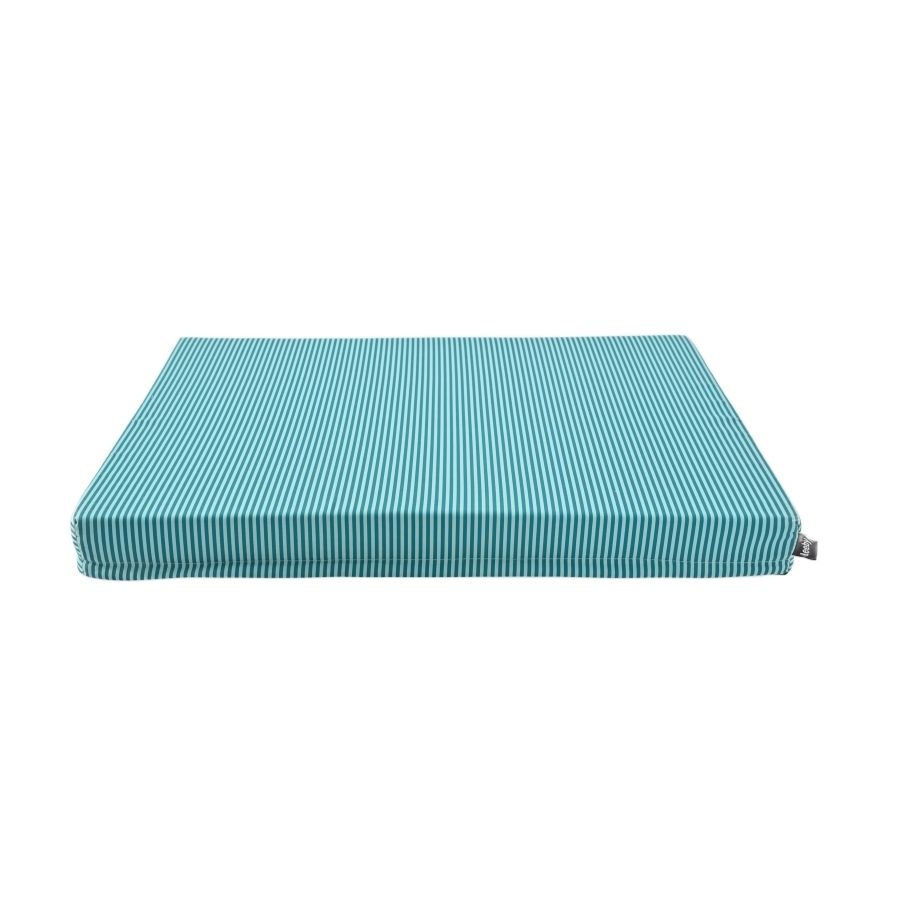 Leeby Cama Forma Colchoneta Para Perros Con Rayas Verde Y Rosa, , large image number null