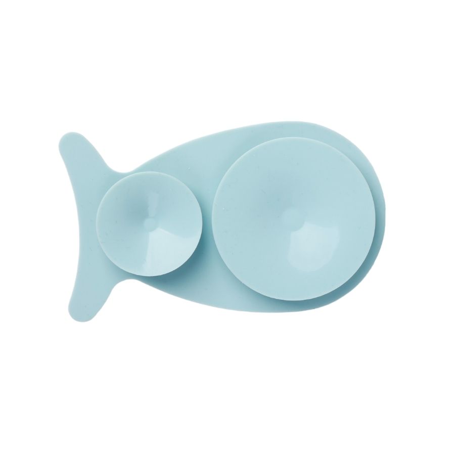 Leeby plato para gatos interactivo para lamer en forma de pescado color celeste, , large image number null