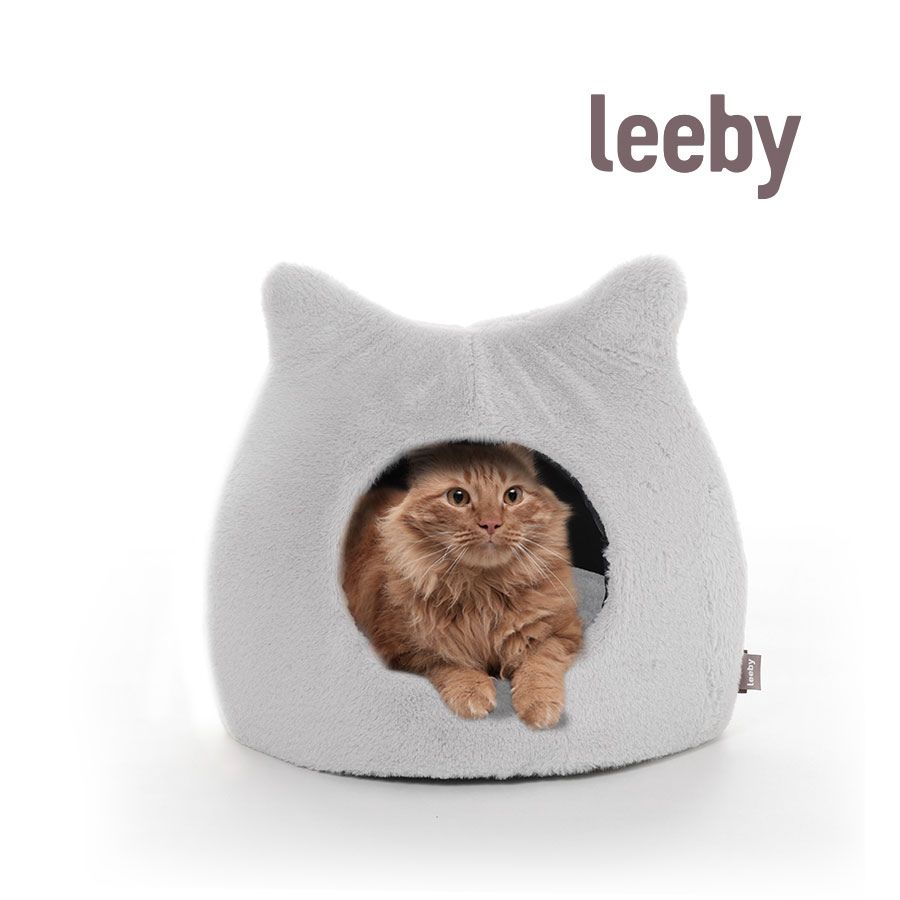 Leeby Cama Anti-Estres Forma Iglu Para Gatos