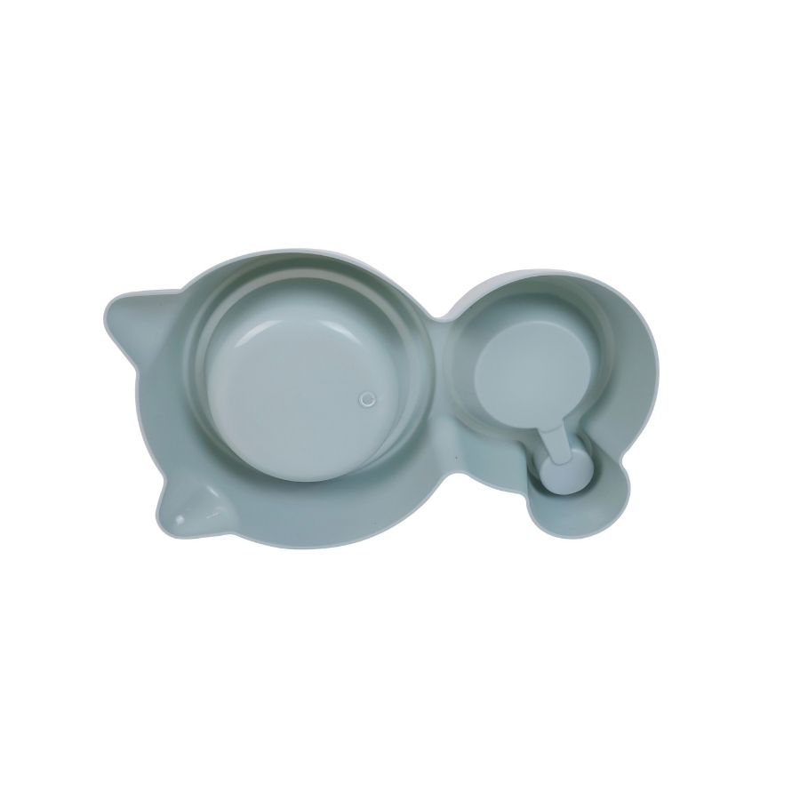 Leeby dispensador de agua y comida 500ml para gatos color celeste, , large image number null