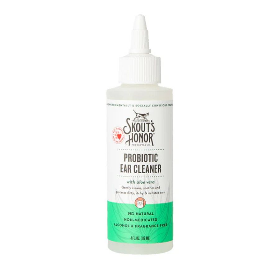 Skouts honor gato limpiador probiotico de oidos 118ML para gatos
