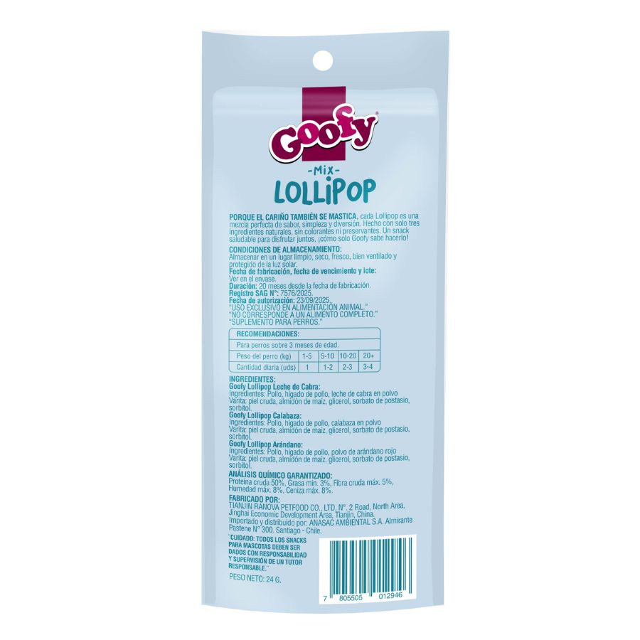 Snack lollipop goofy mix 3 unid, , large image number null