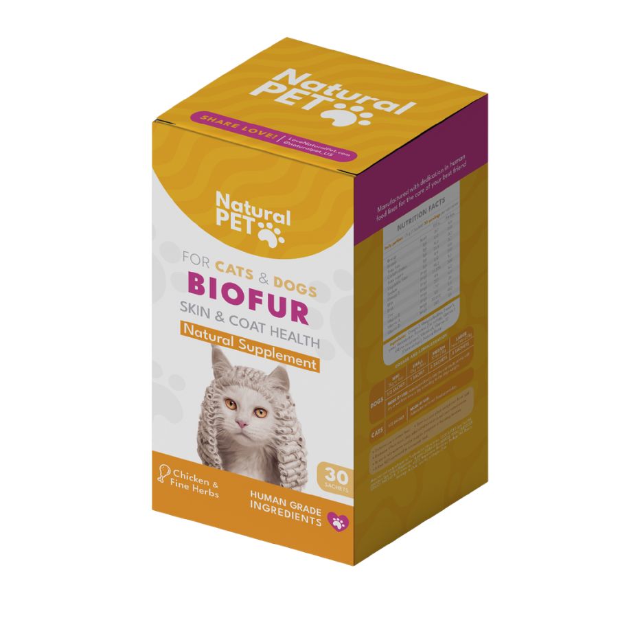 Biofur natural pet 30 sachets cuidado piel y pelaje para perros