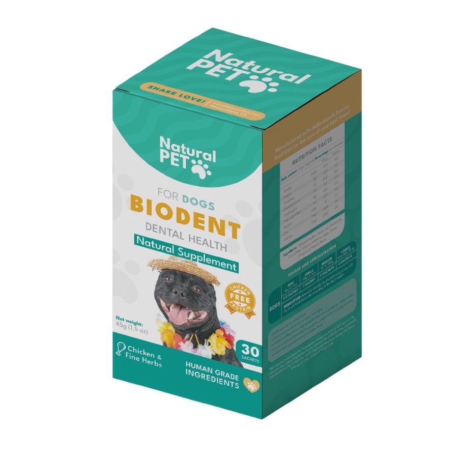 Biodent natural pet 30 sachets salud dental para perros