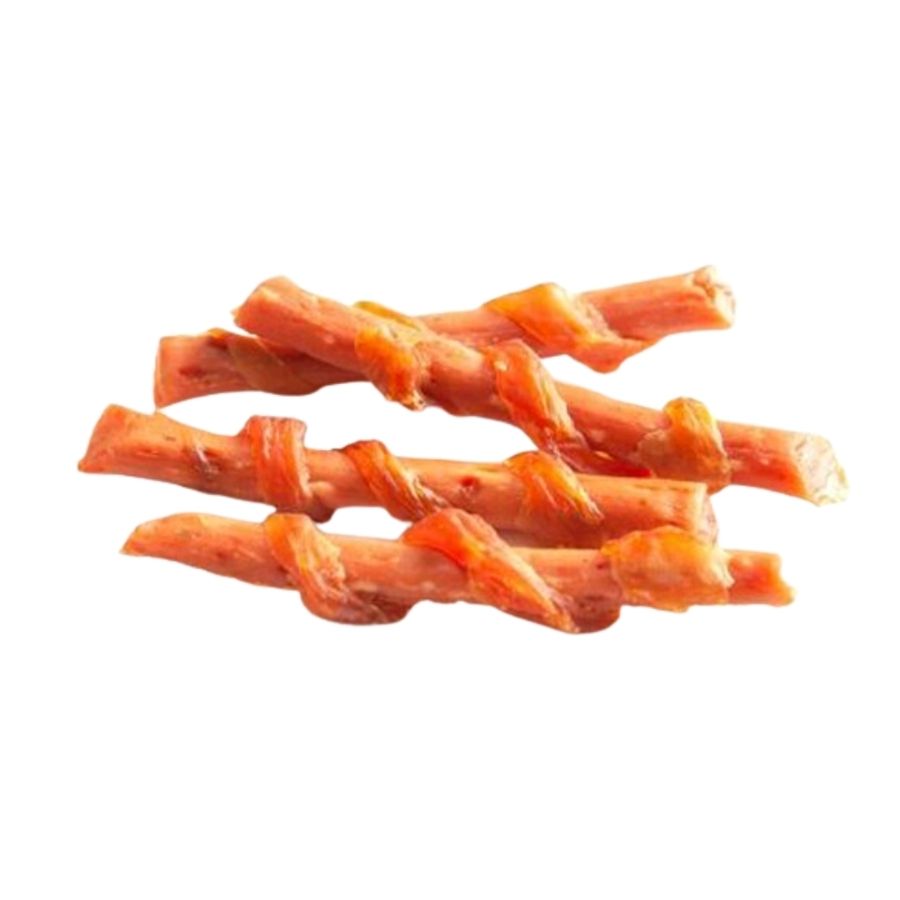 Wanpy Snack para perros palitos crujientes con pollo asado 100GR envueltos en zanahoria, , large image number null