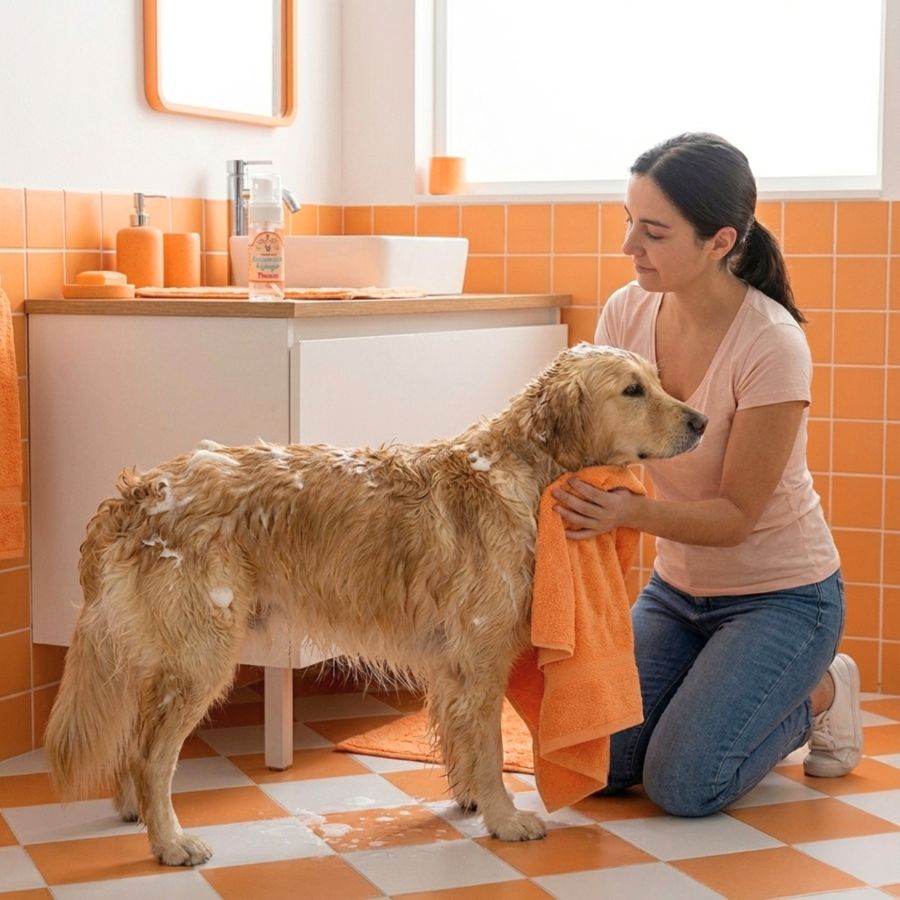 Shampoo sin enjuague para perro, , large image number null