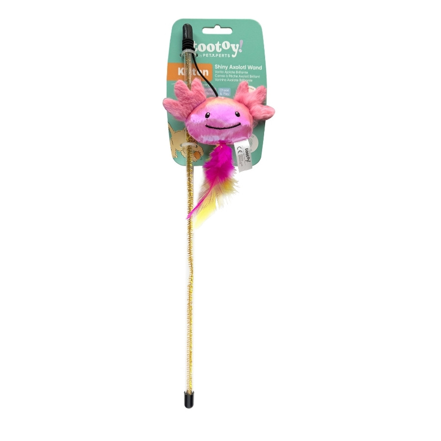 Tootoy! juguete de varita de ajolote para gatitos, , large image number null