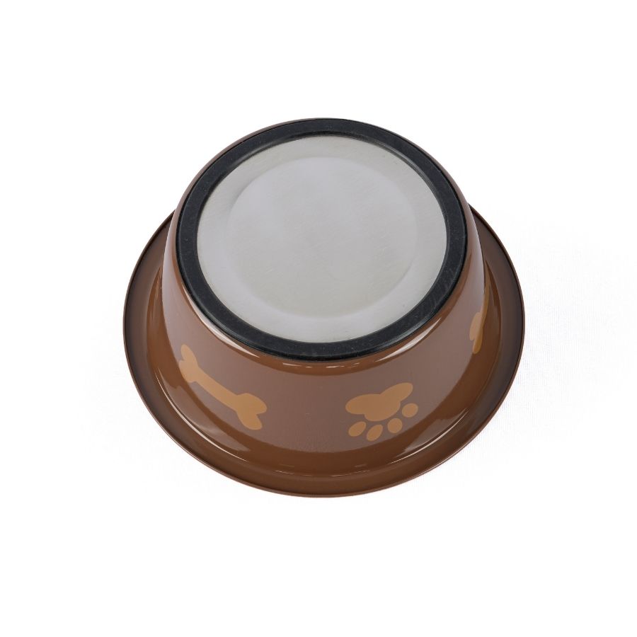 Leeby plato paw print acero inox para mascotas, , large image number null