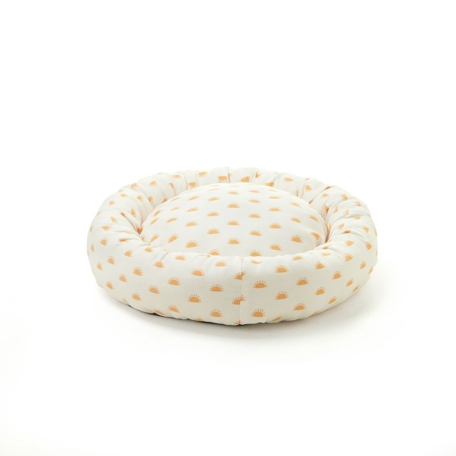 Leeby Cama Redonda Para Gatos Estampada Con Soles, , large image number null